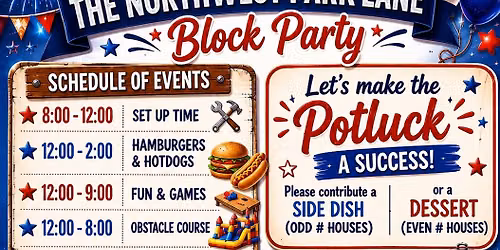 The Northwest Park Lane Block Party