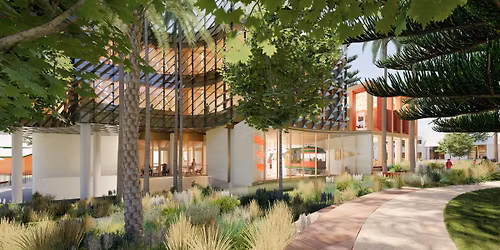 Listening post - civic building and gardens