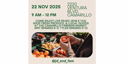 JD & Fam @Cam Farmers Market