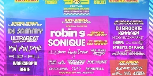  Back To The 90s - Summer Outdoor Festival - Birmingham [OVER 90% SOLD OUT!]