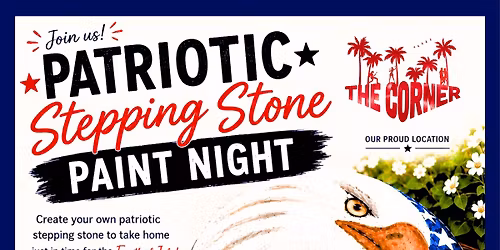 Patriotic Stepping Stone Paint Night 