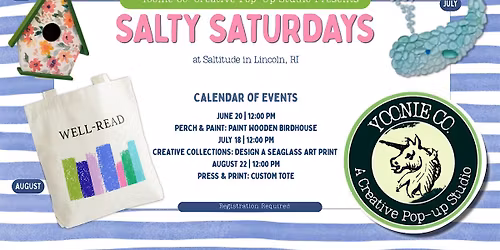 Salty Saturdays at Saltitude: Creative Workshop Series