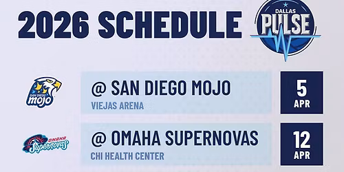 Dallas Pulse at Omaha Supernovas at CHI Health Center Omaha