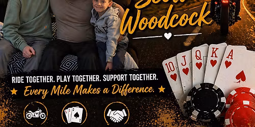 Motorcycle poker run in support of Scott Woodcock