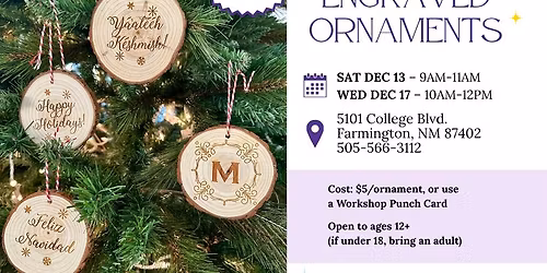 Laser Engraved Ornaments