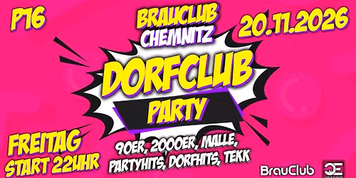 Dorfclub-Party im Brauclub Chemnitz