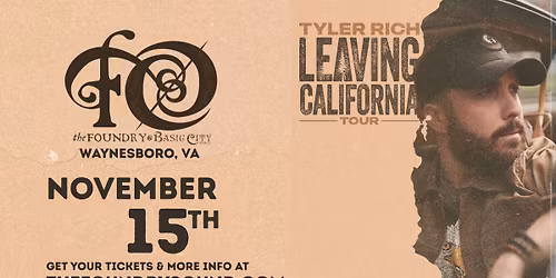 TYLER RICH - LIVE AT THE FOUNDRY
