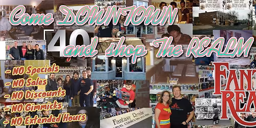 Come Downtown... and shop The Realm - Wednesday November 12th 10am to 5pm