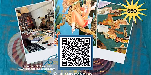 Vintage Ocean Pin-up Girl Collage Class