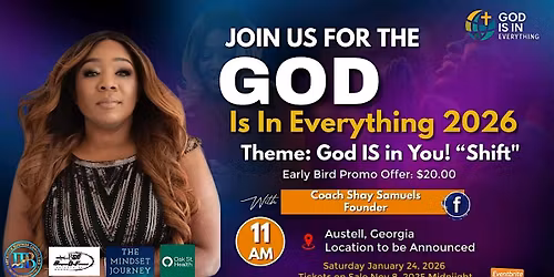 God Is In Everything Conference: Theme: God IS In You! Don\u2019t Abort The Plan