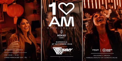 10AM MORNING CLUB w.TOMMY VEE at NOMAD