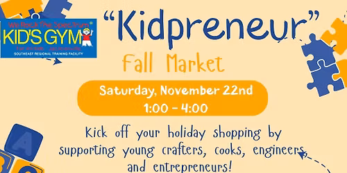 Kidpreneur Fall Market!
