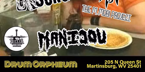Hardcore Punk @ The Drum Orpheum (Martinsburg) w\/ Heroes Unsung, The M. Mori Project and Manicou