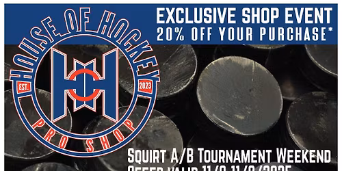 20% Off Shopping Event Weekend