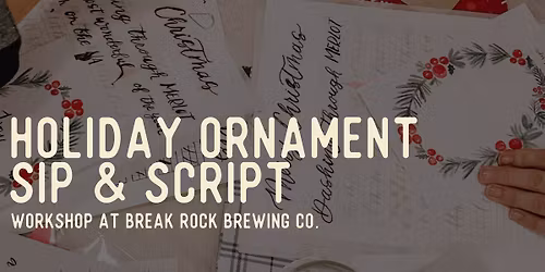 HOLIDAY ORNAMENT SIP & SCRIPT