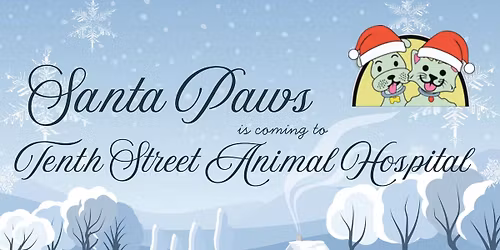 SANTA PAWS is coming to Tenth Street Animal Hospital