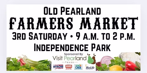 Old Pearland Farmers Market 11\/15