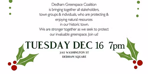 Dedham Greenspace Holiday Party