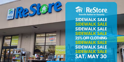 Knoxville Habitat ReStore Sidewalk Sale
