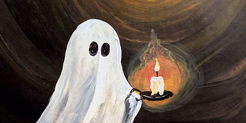 Paint and Pour-Little Ghost