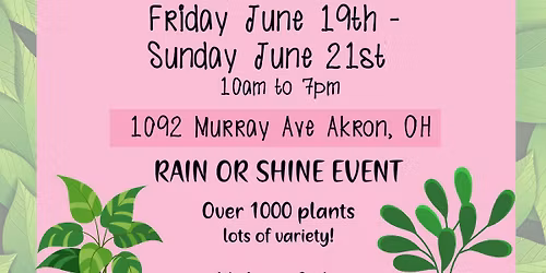 6th Annual Crazy Plant Family Sale 2026!!
