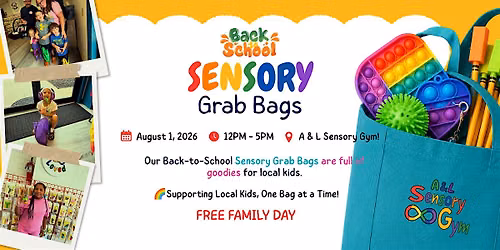 Back-to-School Sensory Grab Bag Day + FREE Family Fun Day