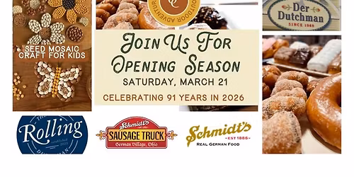 91st Season Opening at Olentangy Caverns | Schmidt's Sausage Truck & Der Dutchman Donut Truck