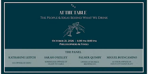 At The Table: The People & Ideas Behind What We Drink
