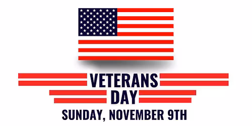 Veterans Day Sunday! 