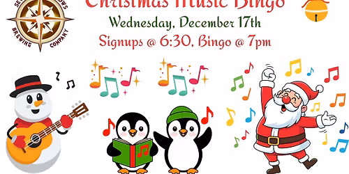 Christmas Music Bingo at Seven Arrows!