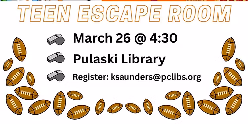 Teen Escape Room: Big Game