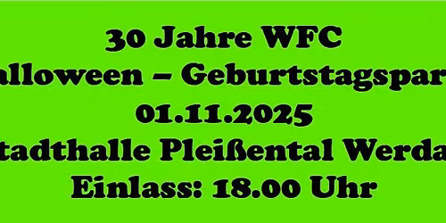 Halloween - Geburtstgsparty 30 Jahre WFC