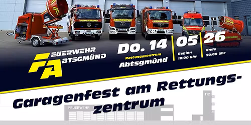 Garagenfest am Rettungszentrum