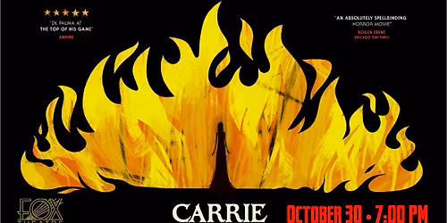 Halloween Film Series: Carrie (Rated R)