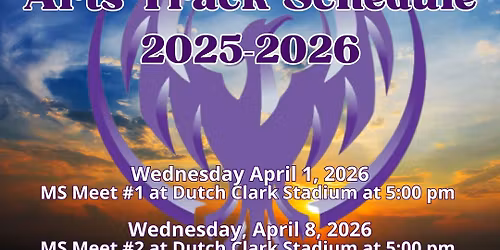 MS Meet #1 at Dutch Clark Stadium at 5:00 pm
