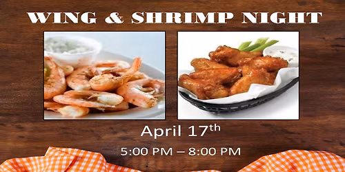 Wing & Shrimp Night - All are Welcome!