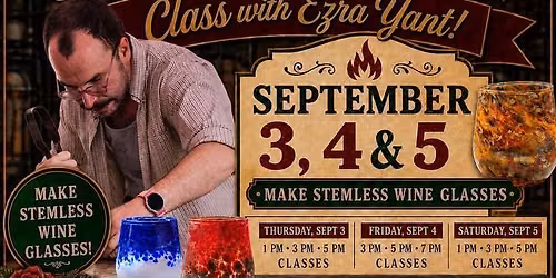 September Glass Blowing Class
