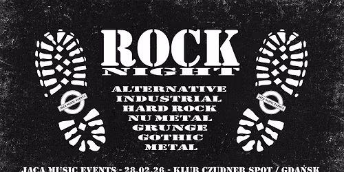 ROCK NIGHT - 28.02.26 \/ Klub Czudner Spot
