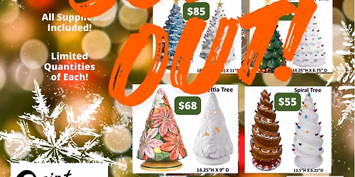 Trees! Trees! Trees! Ceramic Paint Party - SOLD OUT!