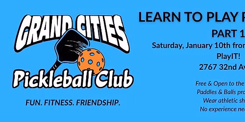 Learn to Play Pickleball, Part 1 (sign-up required)