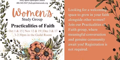 Women's Study Group - The Practicalities of Faith