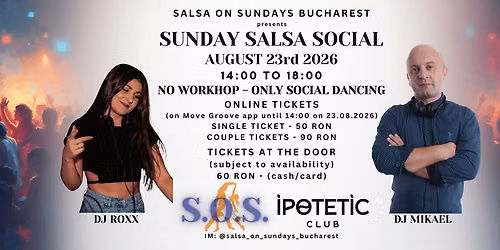 Salsa On Sundays @ Rio Club Bucure\u0219ti