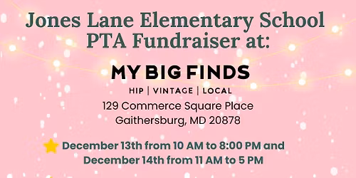 Jones Lane Elementary School PTA Fundraiser
