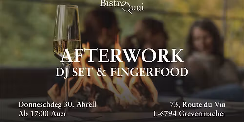 Afterwork am Quai \ud83c\udf78 DJ Set & Fingerfood