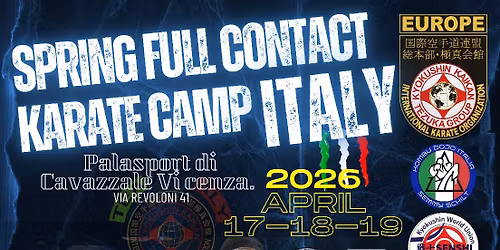 SPRING FULL CONTACT KARATE CAMP ITALY 2026
