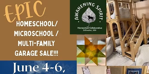 EPIC Homeschool\/Microschool Garage Sale!!