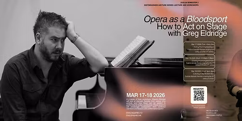 Distinguished Lecture Series 2025-26: Workshop 3 by Mr. Greg Eldridge