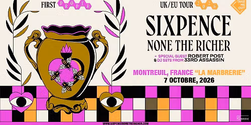 Take Me Out : Sixpence None The Richer + Robert Post en concert \u00e0 La Marbrerie \u00b7 Montreuil