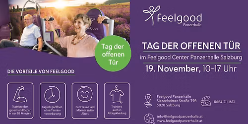 \ud83c\udf89Tag der offenen T\u00fcr im Feelgood Salzburg Panzerhalle\ud83c\udf89
