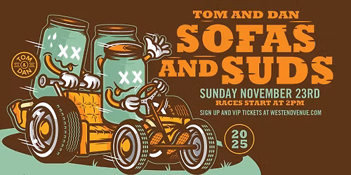 2025 Sofas & Suds Couch Racing Event - Attend & Register!